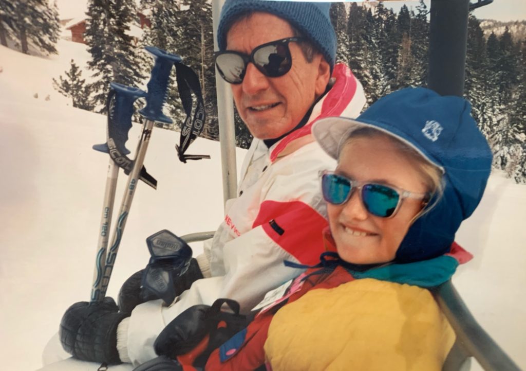 Skiing with papa
